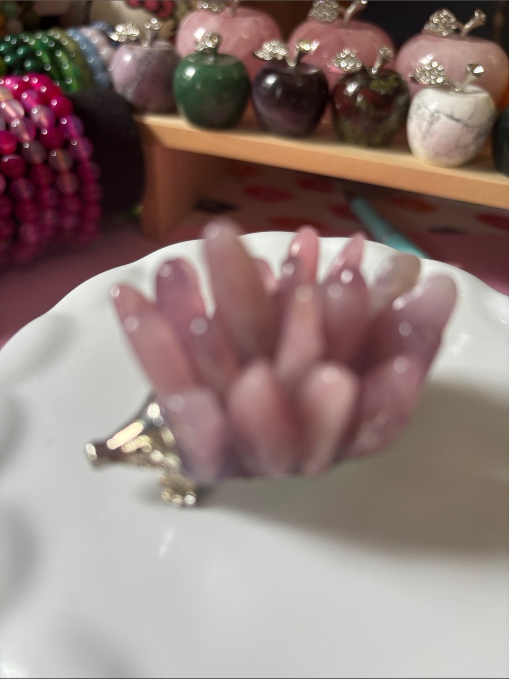 Hedgehog Strawberry Quartz
